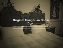 Tablet Screenshot of hungariangoosedown.com